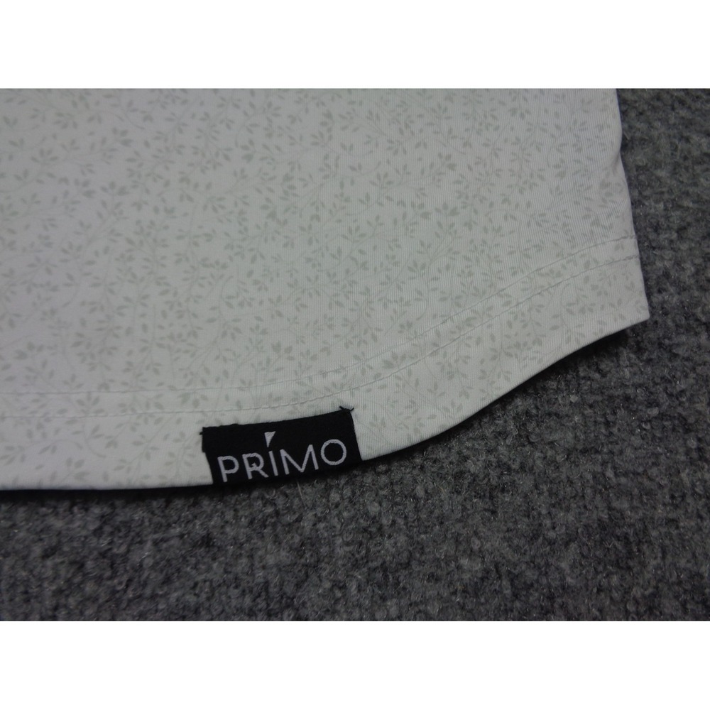 Primo Shirt Mens L White Gray Floral Performance Golf Athletic - Picture 5 of 13